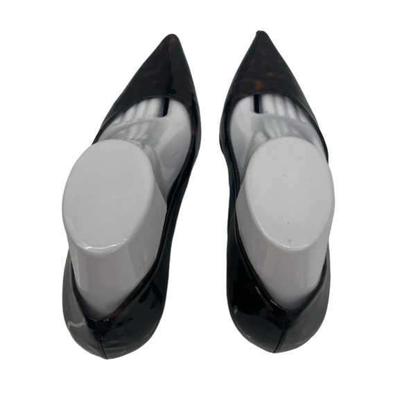 Stuart Weitzman Brown Tortoise Pointed Toe Pumps Size 8 Women’s - Picture 5 of 11